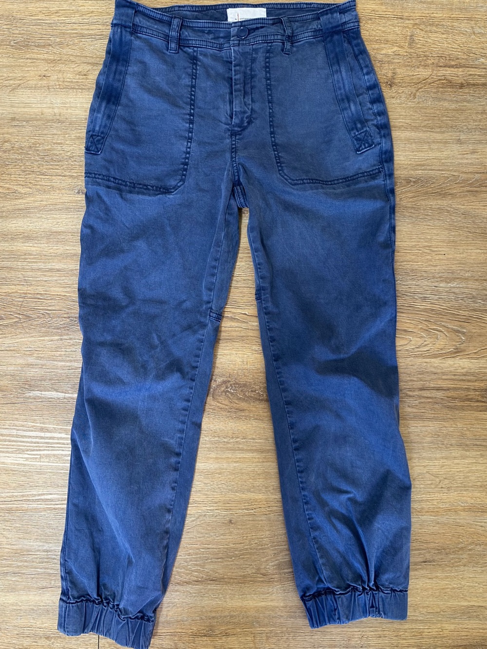 Anthropologie Blue Utility Jogger Pants Size 4